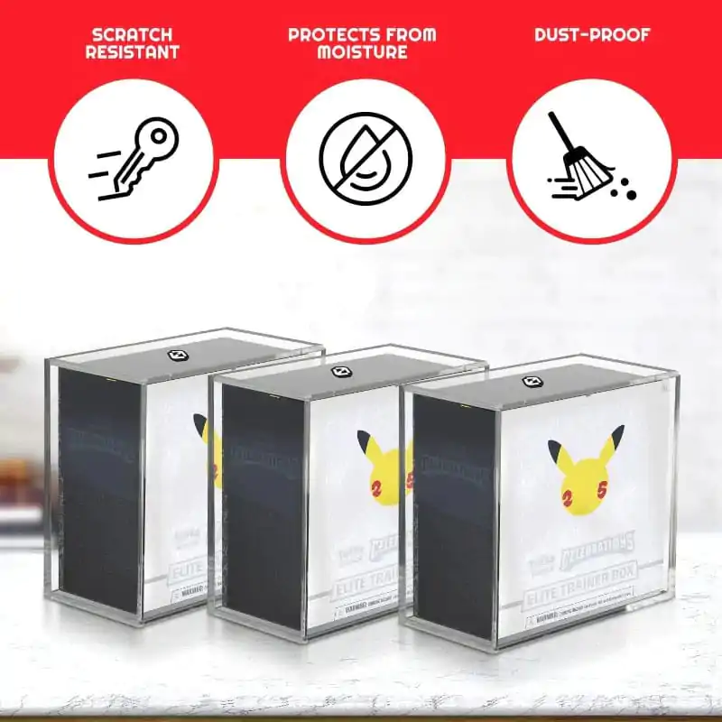 Evoretro Akrylowe Etui Wystawowe na Booster Boxy / Elite Trainer Boxy Ver. 2 z Przesuwaną Pokrywą zdjęcie produktu