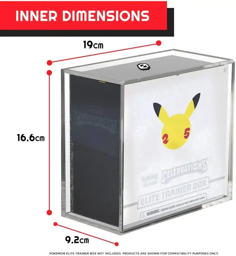 Evoretro Akrylowe Etui Wystawowe na Booster Boxy / Elite Trainer Boxy Ver. 2 z Przesuwaną Pokrywą zdjęcie produktu