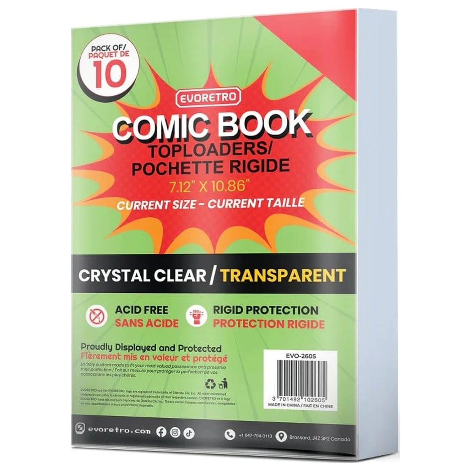 Evoretro Comics Topload Holder 10-pak Current zdjęcie produktu