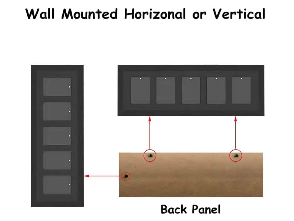 Evoretro Ramka ekspozycyjna na 5 kart kolekcjonerskich PSA Graded Cards zdjęcie produktu