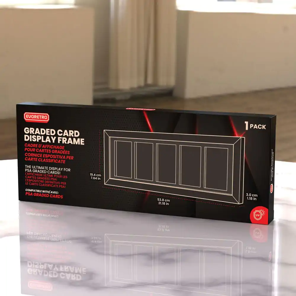 Evoretro Ramka ekspozycyjna na 5 kart kolekcjonerskich PSA Graded Cards zdjęcie produktu