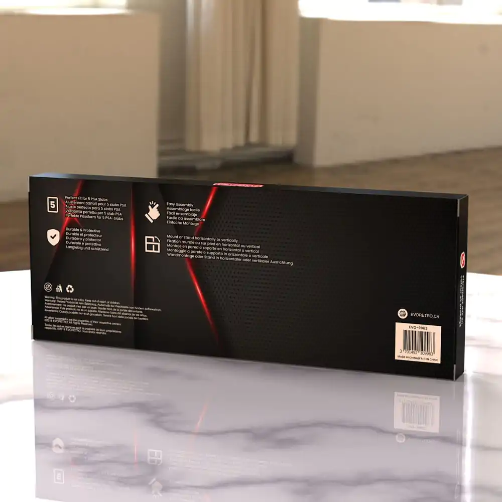 Evoretro Ramka ekspozycyjna na 5 kart kolekcjonerskich PSA Graded Cards zdjęcie produktu