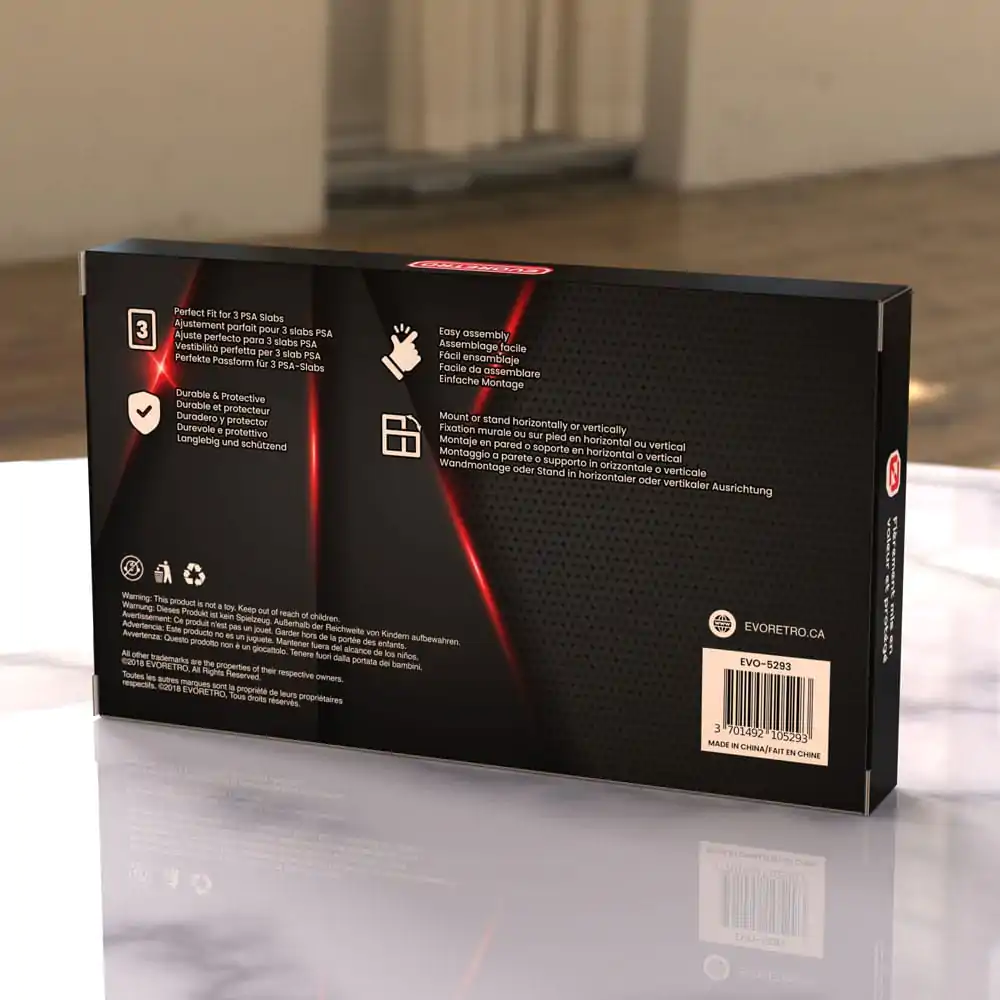 Evoretro Ramka ekspozycyjna na 3 karty kolekcjonerskie PSA zdjęcie produktu