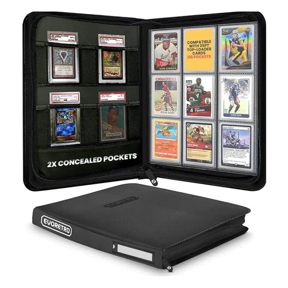 Evoretro Shield+ Topload Cards Binder 216 Kart Czarny zdjęcie produktu
