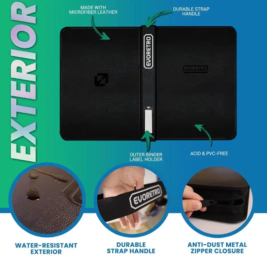 Evoretro Shield+ Topload Cards Binder Compact Segregator na Karty 96 Karten Black zdjęcie produktu
