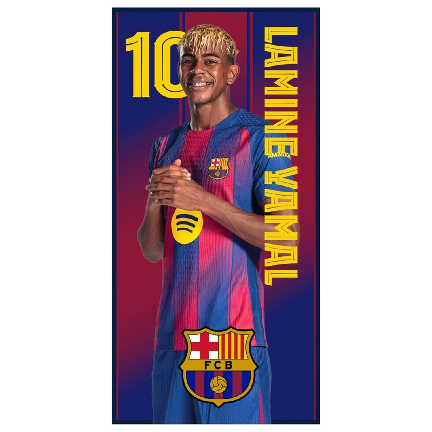 F.C Barcelona Lamine Yamal ręcznik plażowy z mikrofibry zdjęcie produktu