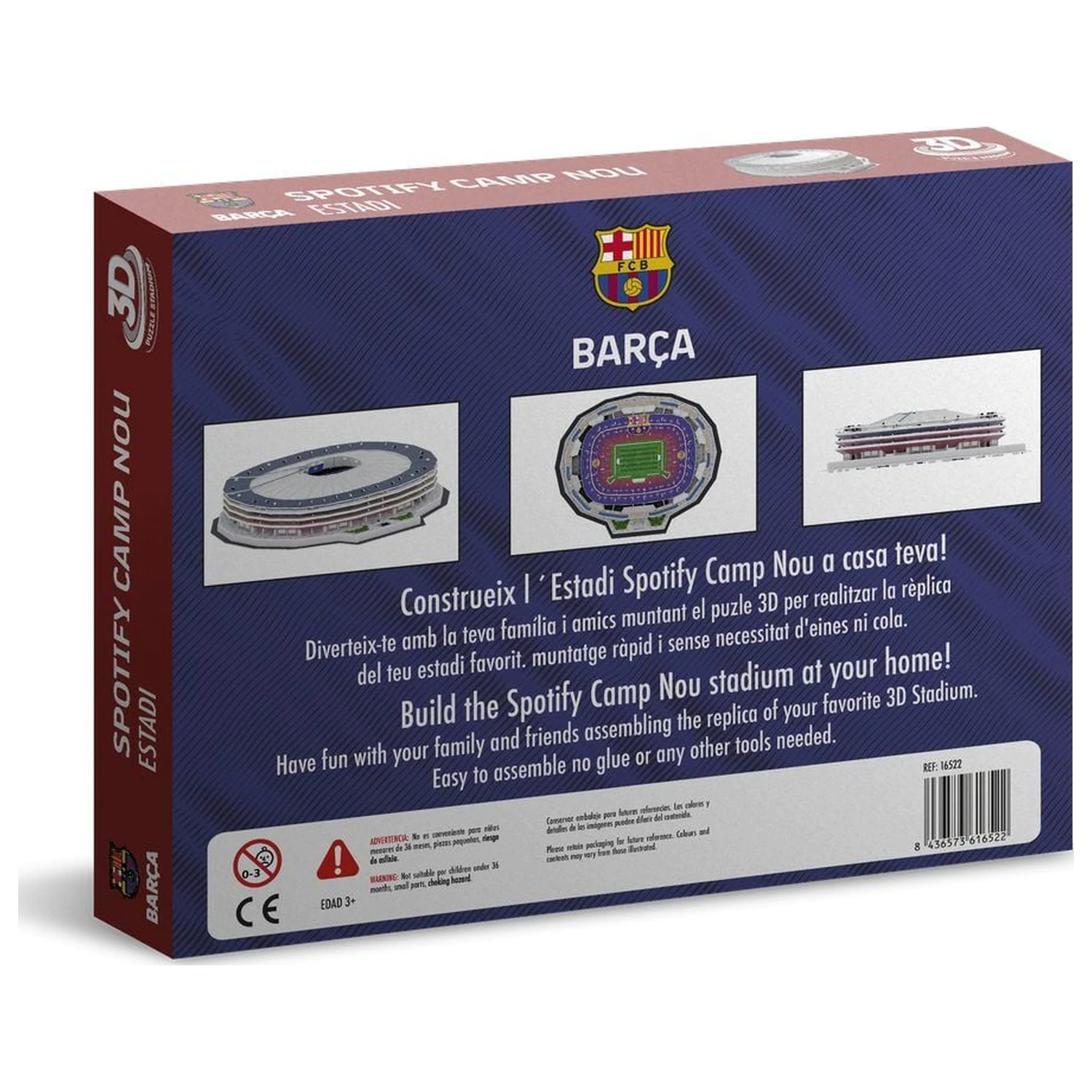 F.C. Barcelona New Spotify Camp Nou puzzle Stadion 3D zdjęcie produktu