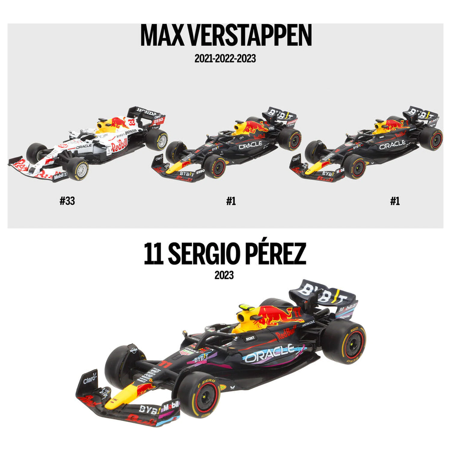 F1 Red Bull metalowy pakiet 4 samochodów zdjęcie produktu