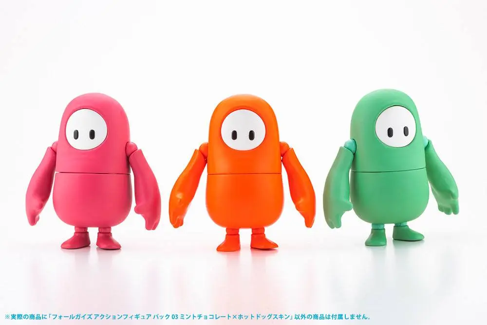 Fall Guys: Ultimate Knockout figurka akcji 1/20 zestaw 03 w skórkach Mint Chocolate / Hot Dog 8 cm zdjęcie produktu