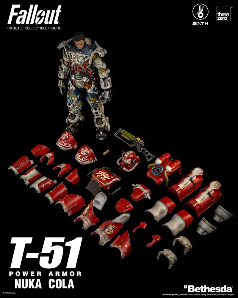 Figurka Akcji Fallout 1/6 T-51 Nuka Cola Power Armor 37 cm zdjęcie produktu