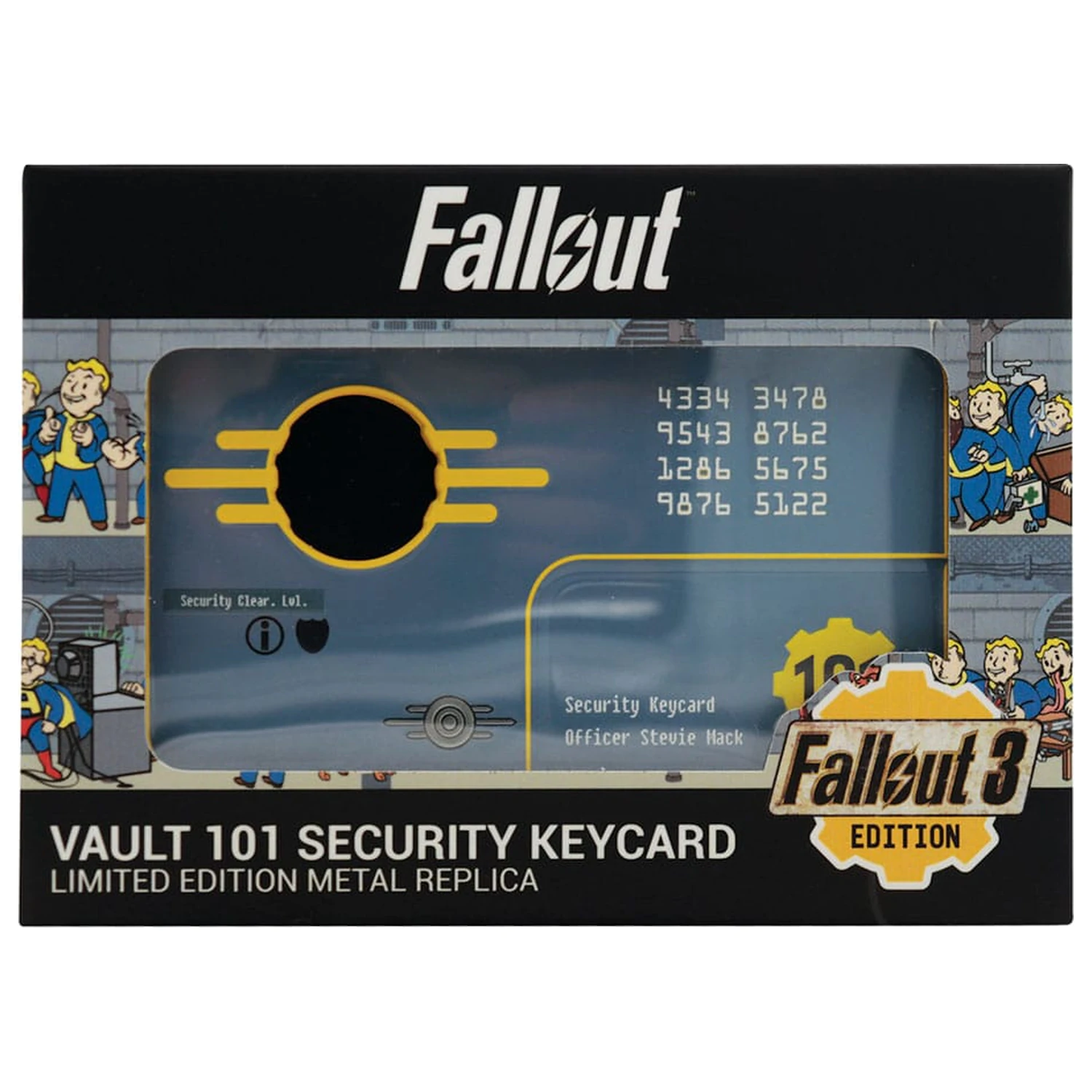 Fallout 3 Replika Vault 101 Karta Dostępu Bezpieczeństwa Edycja Limitowana zdjęcie produktu