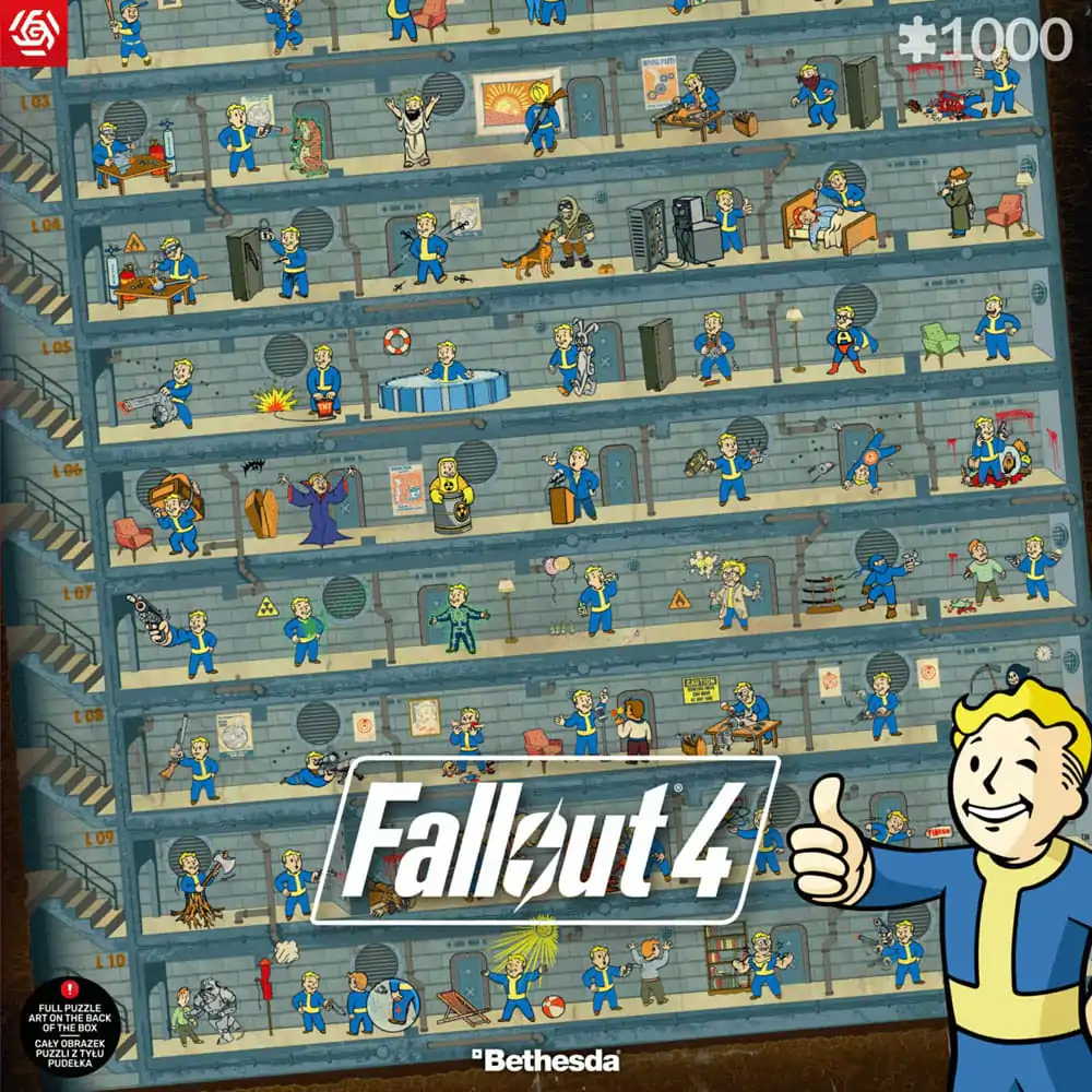Fallout 4 Puzzle Perk Poster (1000 elementów) zdjęcie produktu