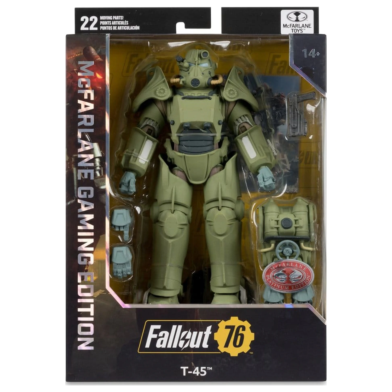Fallout 76 Gaming Edition figurka akcji T-45 Military Armor (Red Platinum Edition) 20 cm zdjęcie produktu