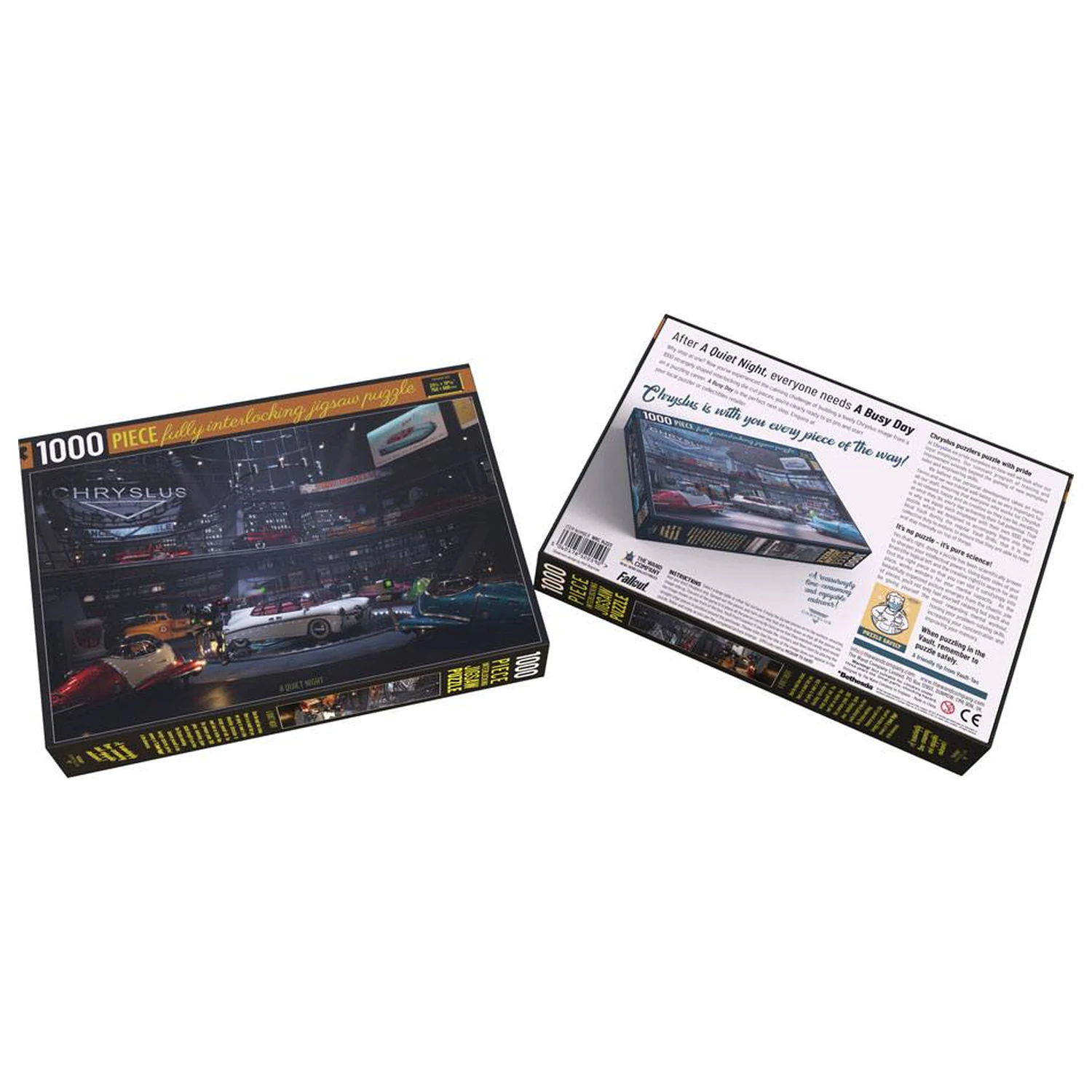 Fallout Chryslus Showroom Jigsaw Puzzle Cicha Noc (1000 elementów) zdjęcie produktu