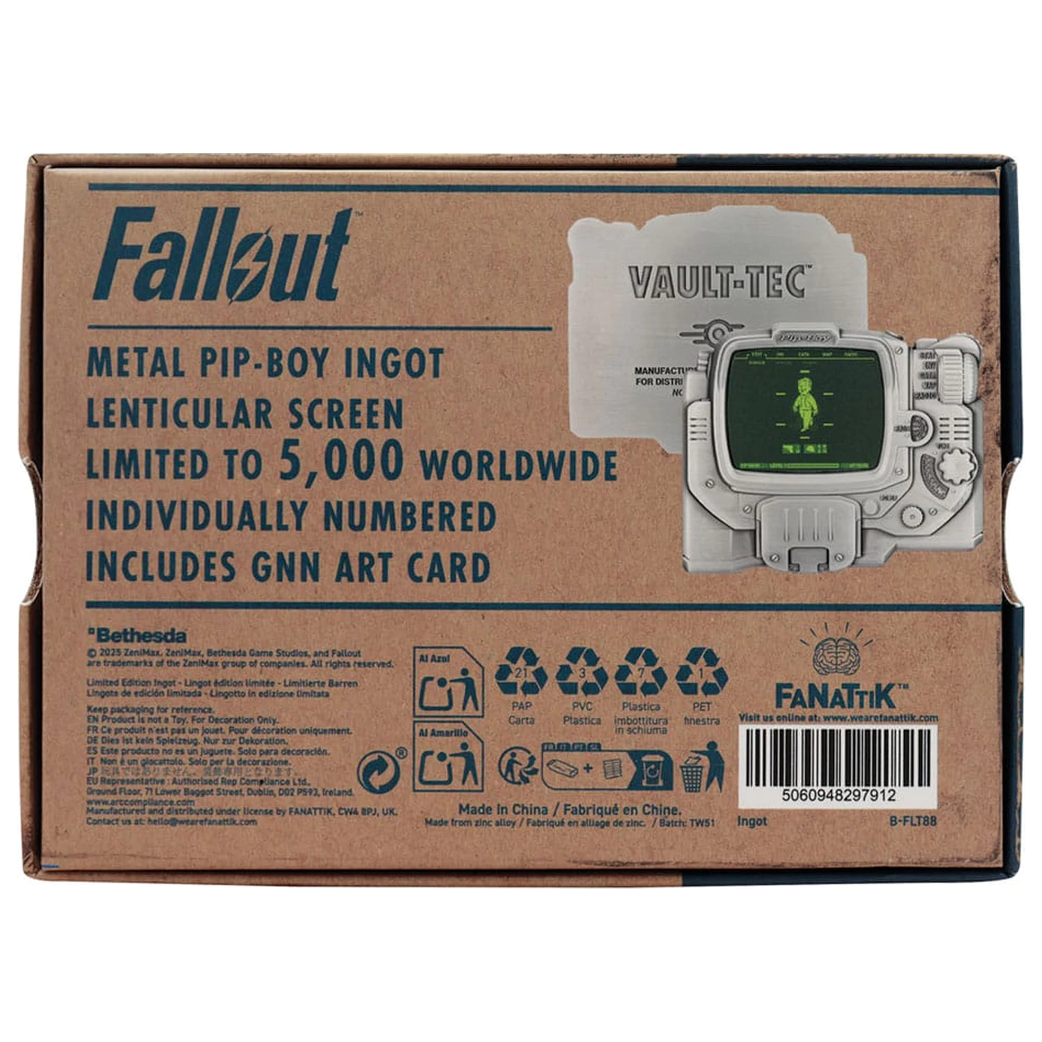 Kolekcjonerski Ingot Fallout Pip-Boy Edycja Limitowana zdjęcie produktu