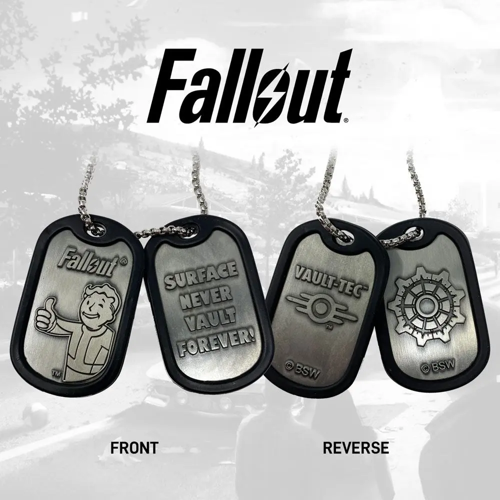 Fallout Nieśmiertelniki z łańcuszkiem kulkowym Logo zdjęcie produktu