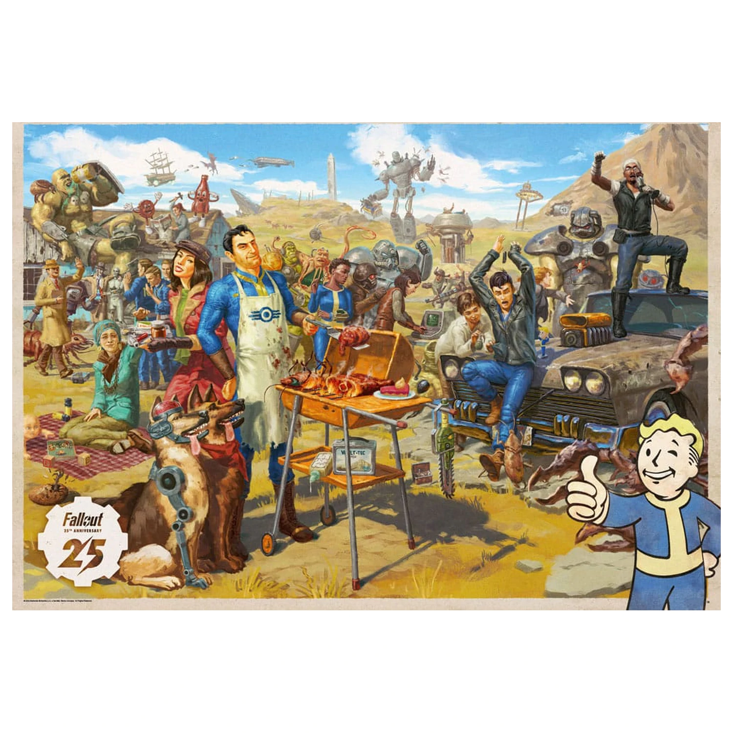Fallout zestaw upominkowy Fallout Vault Loot Collection (Puzzle, skarpetki, figurka i brelok) zdjęcie produktu