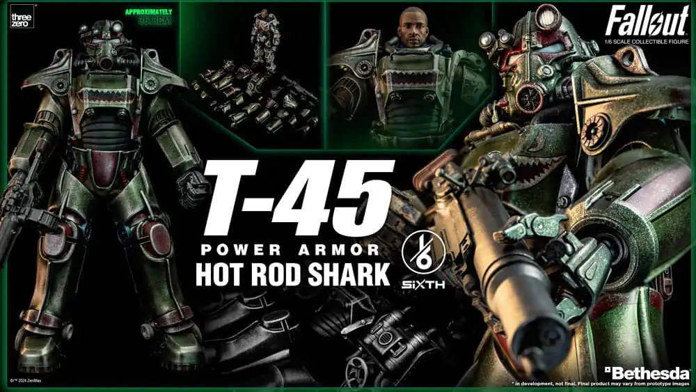 Fallout FigZero Figurka Akcji 1/6 T-45 Hot Rod Shark Power Armor 37 cm zdjęcie produktu