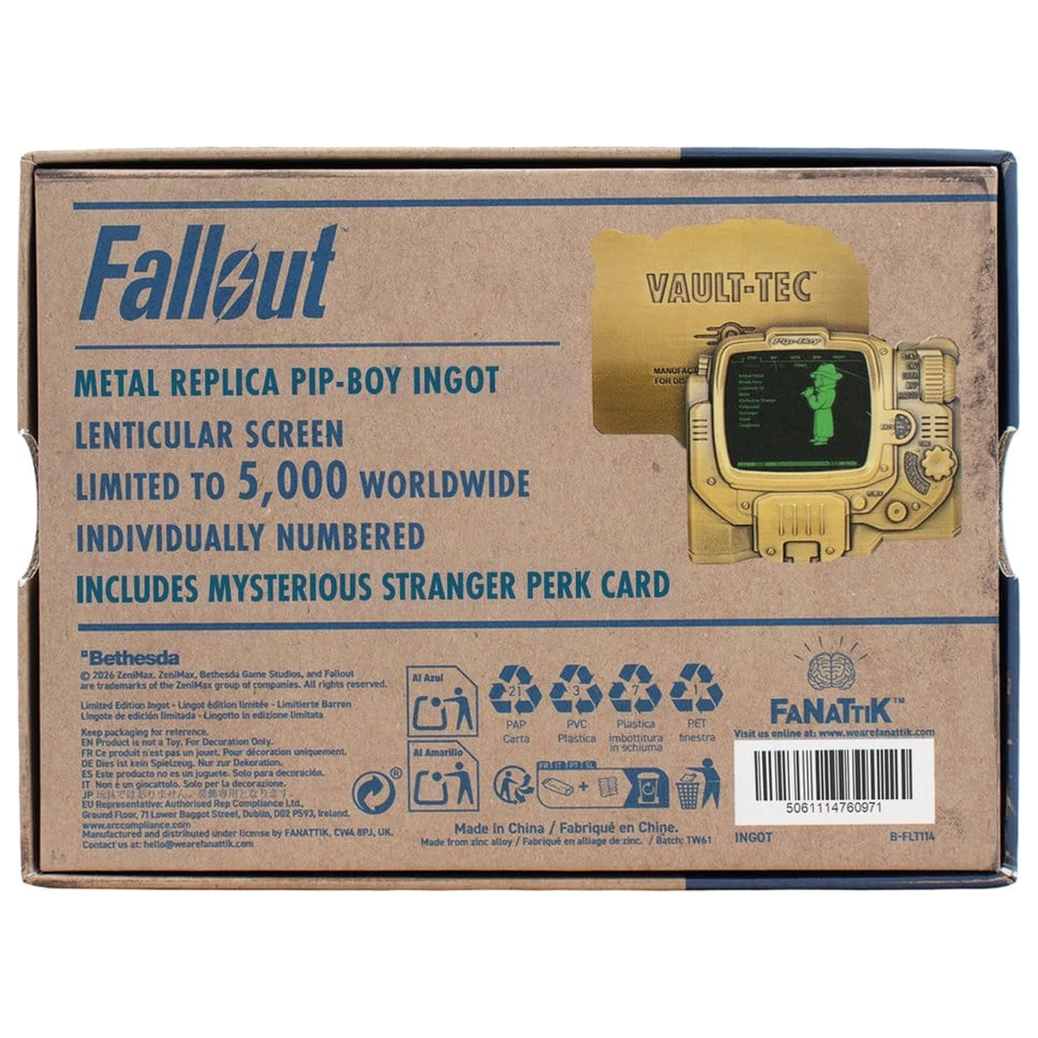 Fallout Ingot Pip-Boy Edycja Limitowana Soczewkowaty Mysterious Stranger Wariant zdjęcie produktu