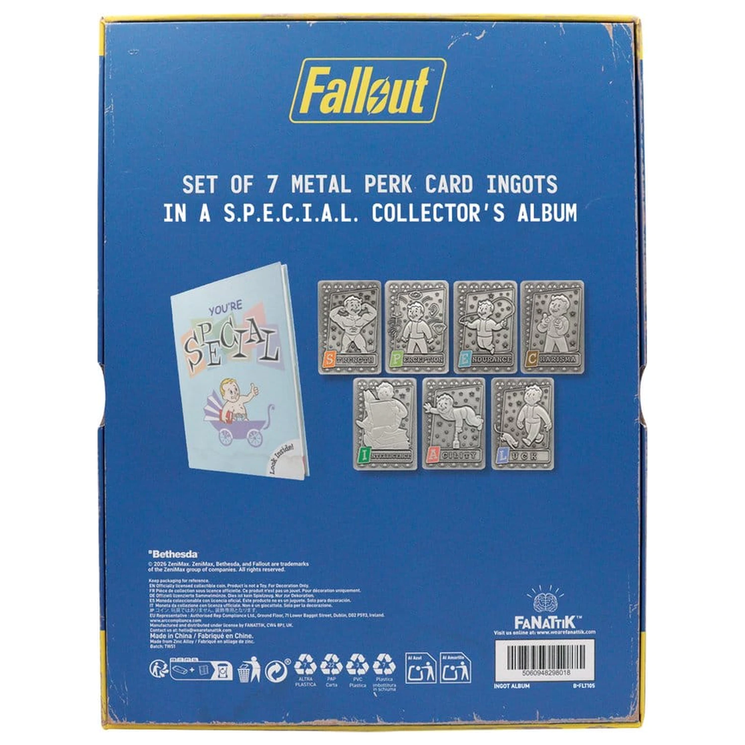 Fallout Ingots z albumem S.P.E.C.I.A.L. Kolekcjonerski album na karty Perk zdjęcie produktu