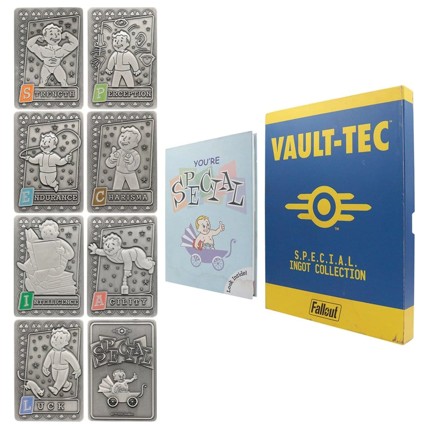 Fallout Ingots z albumem S.P.E.C.I.A.L. Kolekcjonerski album na karty Perk zdjęcie produktu