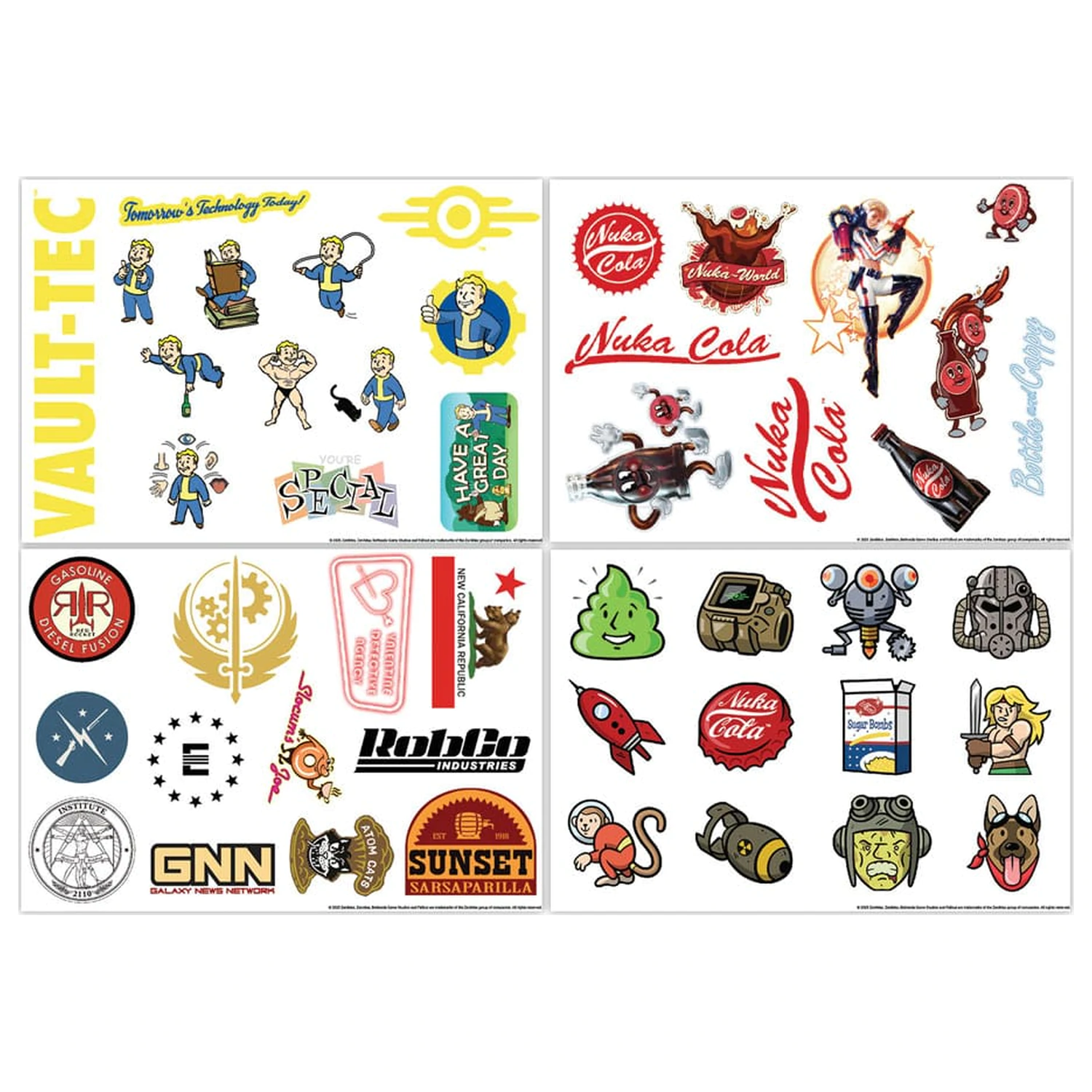 Zestaw naklejek Fallout Tech zdjęcie produktu