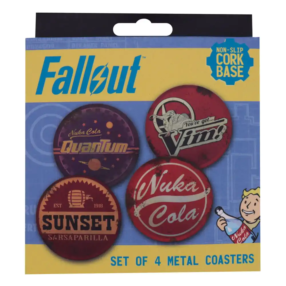Fallout Coaster 4-pak Metalowe Podkładki na Napoje zdjęcie produktu
