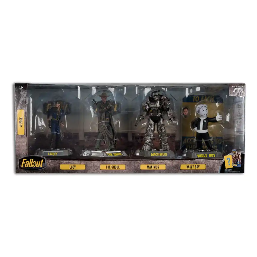 Fallout Movie Maniacs PVC Statuetka 4-Pack Lucy, Maximus, The Ghoul & Vault Boy 15 cm zdjęcie produktu