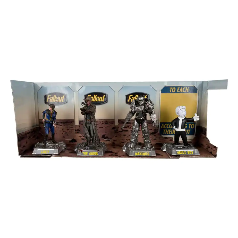 Fallout Movie Maniacs PVC Statuetka 4-Pack Lucy, Maximus, The Ghoul & Vault Boy 15 cm zdjęcie produktu