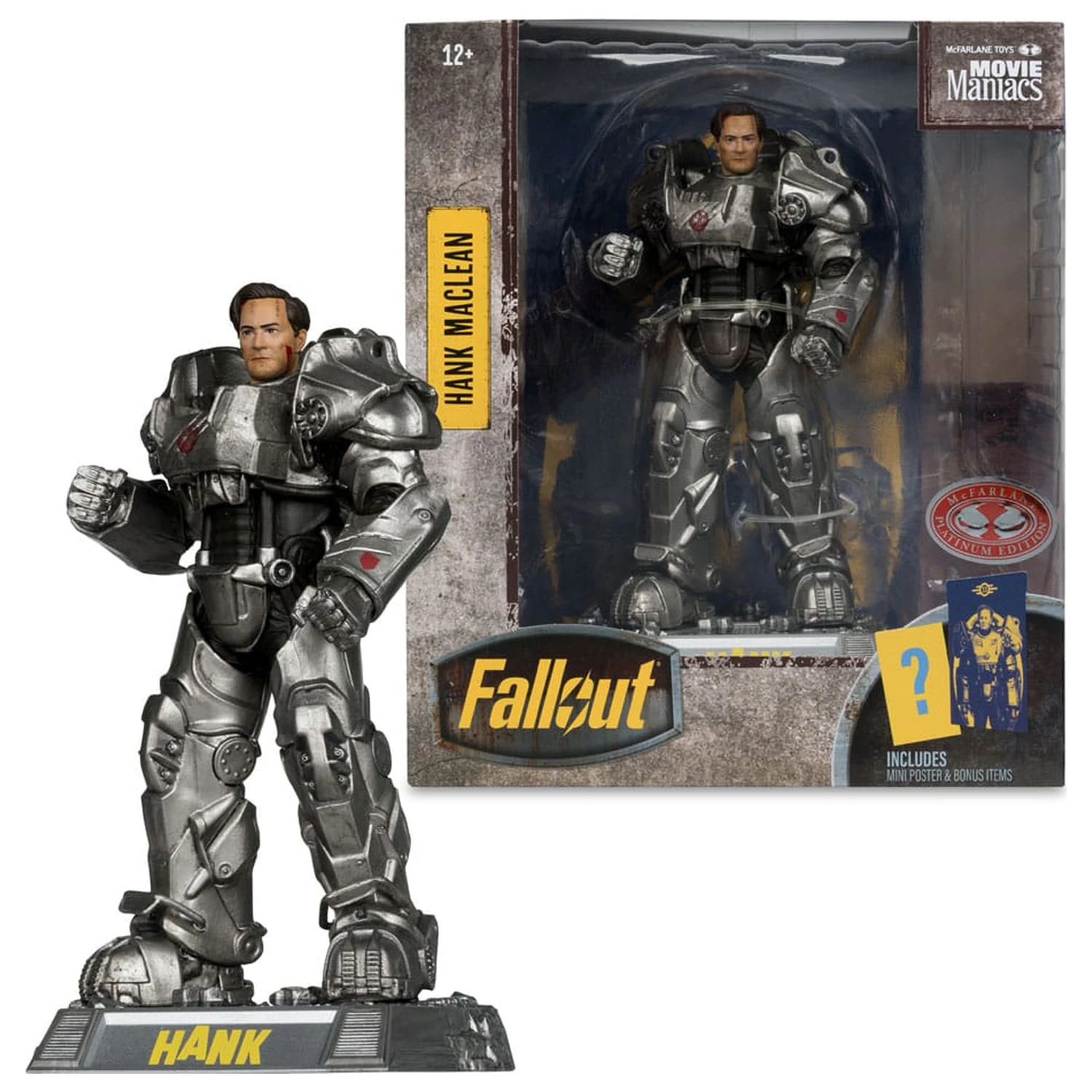 Fallout Movie Maniacs figurka akcji Hank Maclean (Season 2) (Red Platinum Edition) 17 cm zdjęcie produktu