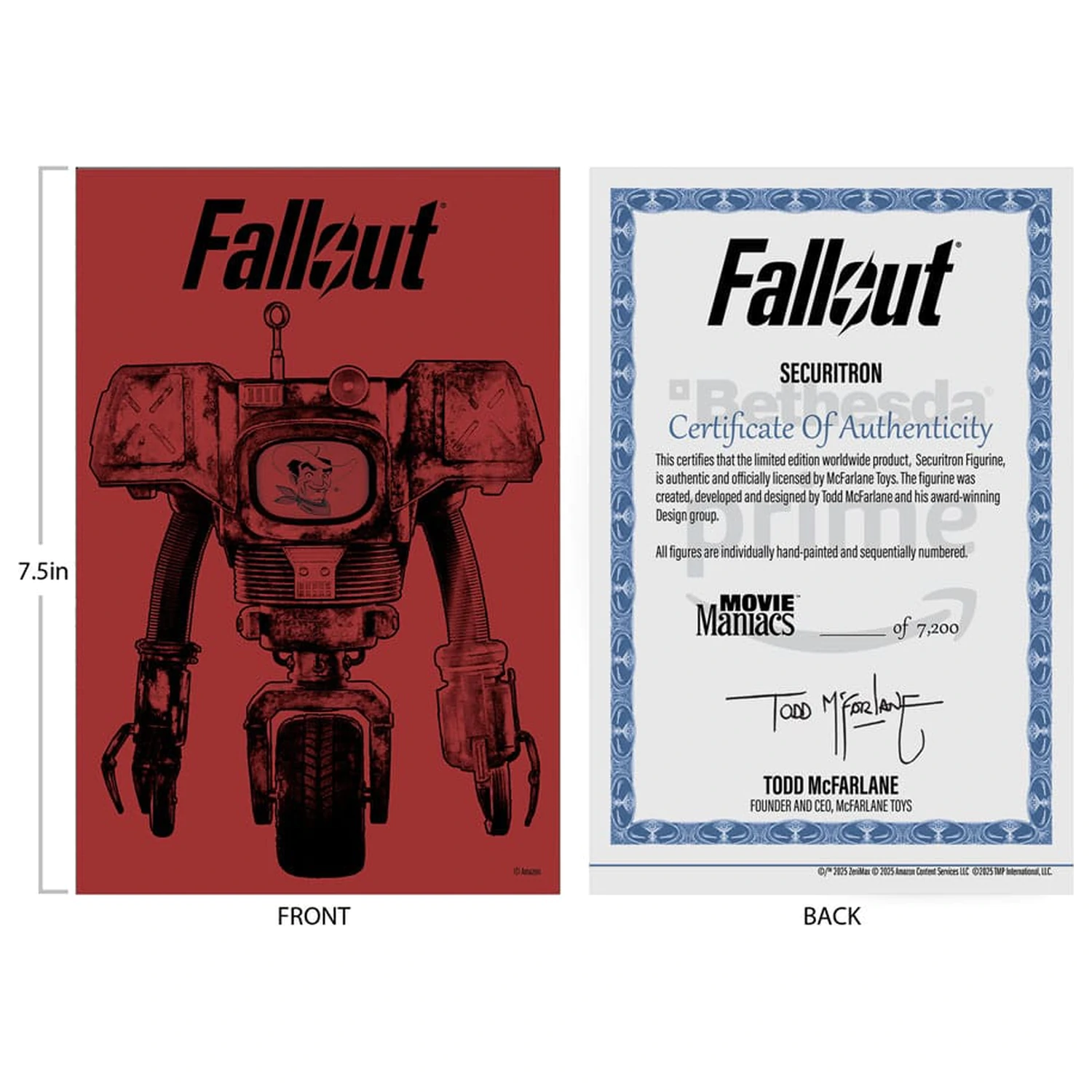 Fallout Movie Maniacs figurka akcji Securitron (Season 2) 15 cm zdjęcie produktu