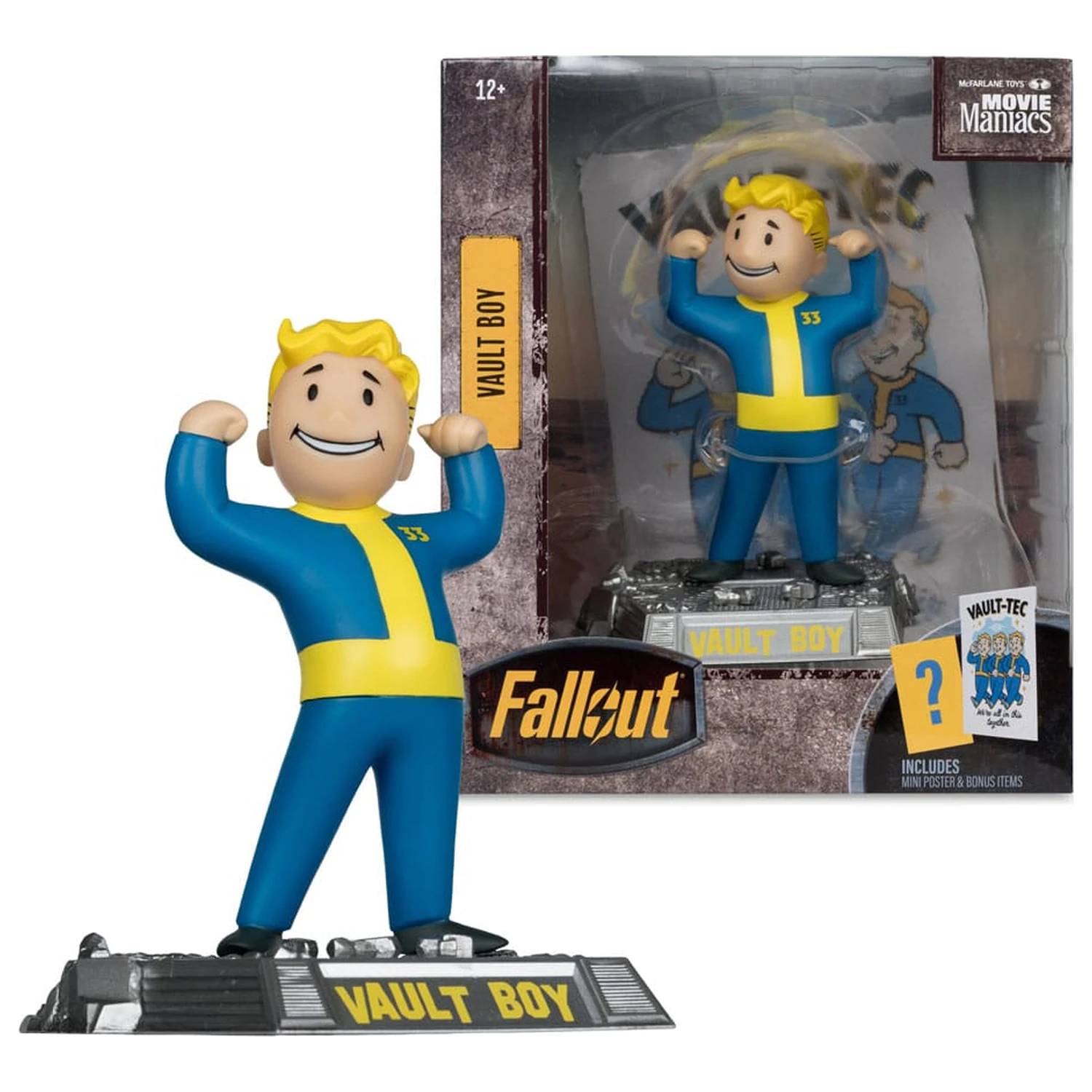 Fallout Movie Maniacs figurka akcji Vault Boy Version 1 14 cm zdjęcie produktu