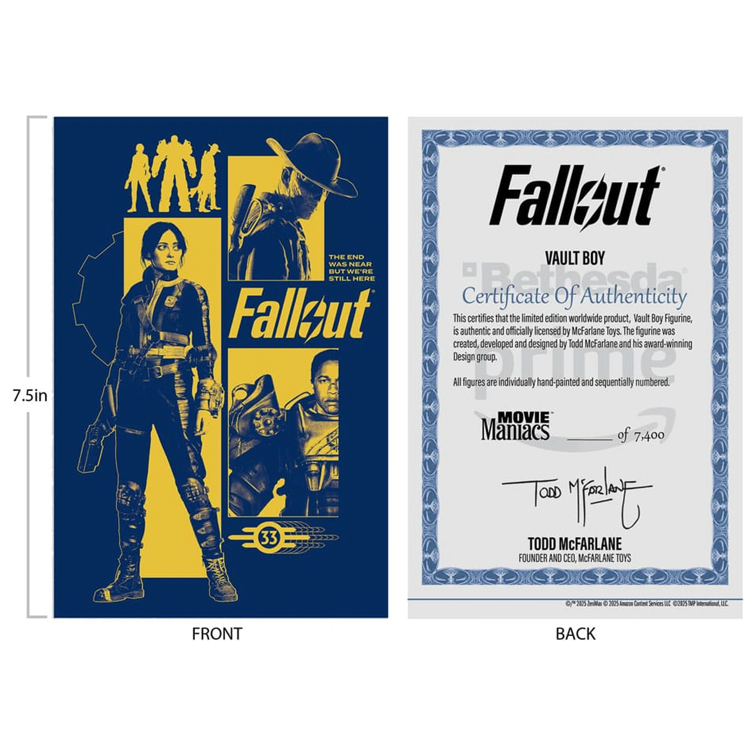 Fallout Movie Maniacs Figurka Akcji Vault Boy Version 3 14 cm zdjęcie produktu