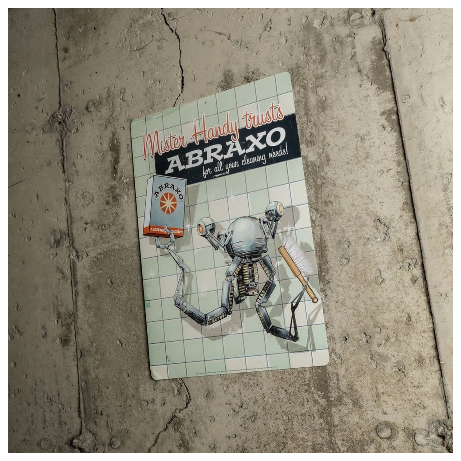 Fallout Metalowy Znak Mr. Handy zdjęcie produktu