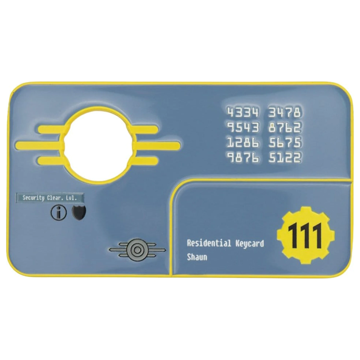 Replika Karty Dostępu Bezpieczeństwa Fallout Vault 111 Edycja Limitowana 11 cm zdjęcie produktu
