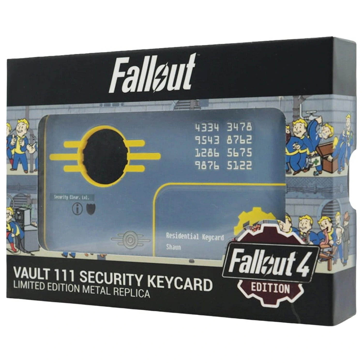Replika Karty Dostępu Bezpieczeństwa Fallout Vault 111 Edycja Limitowana 11 cm zdjęcie produktu