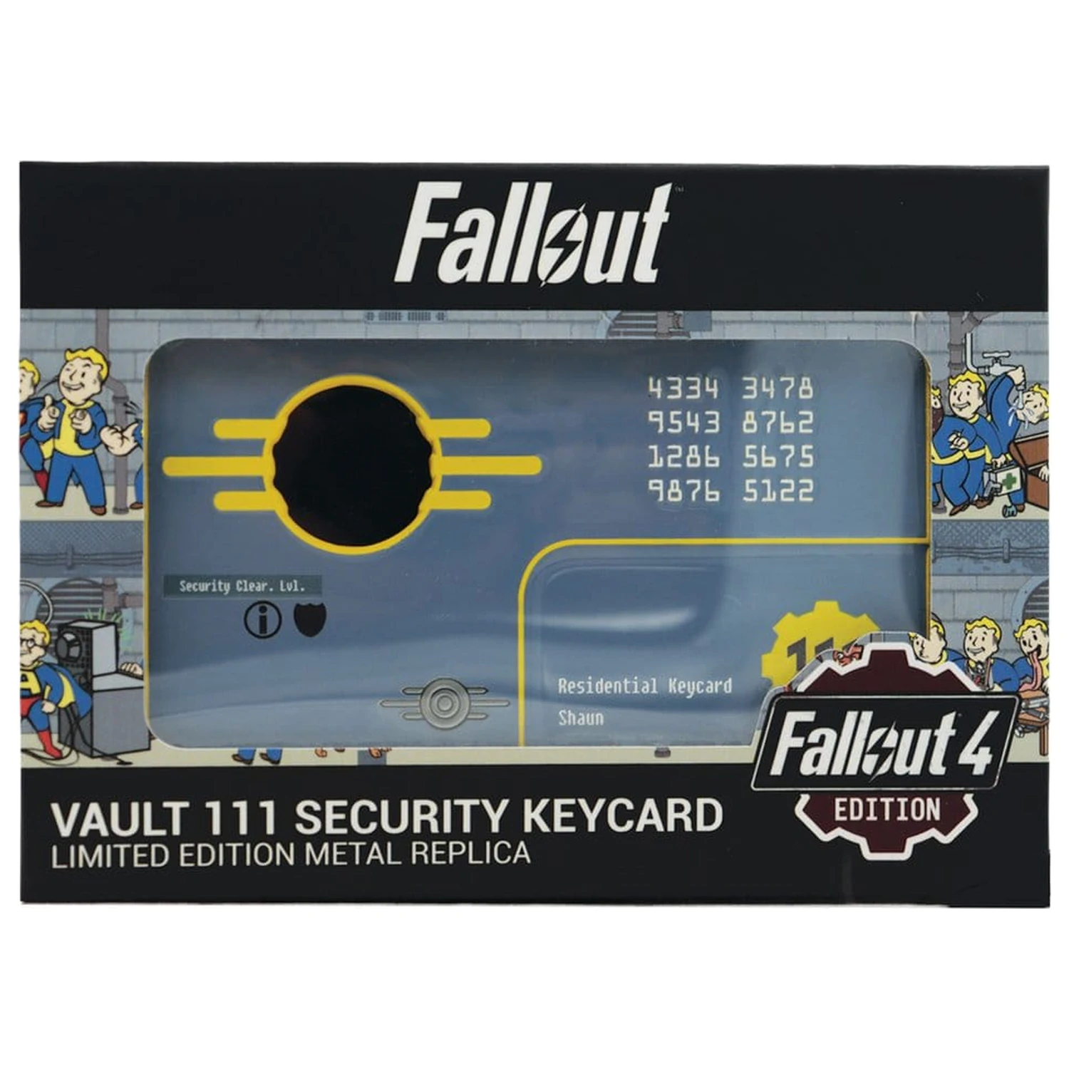 Replika Karty Dostępu Bezpieczeństwa Fallout Vault 111 Edycja Limitowana 11 cm zdjęcie produktu