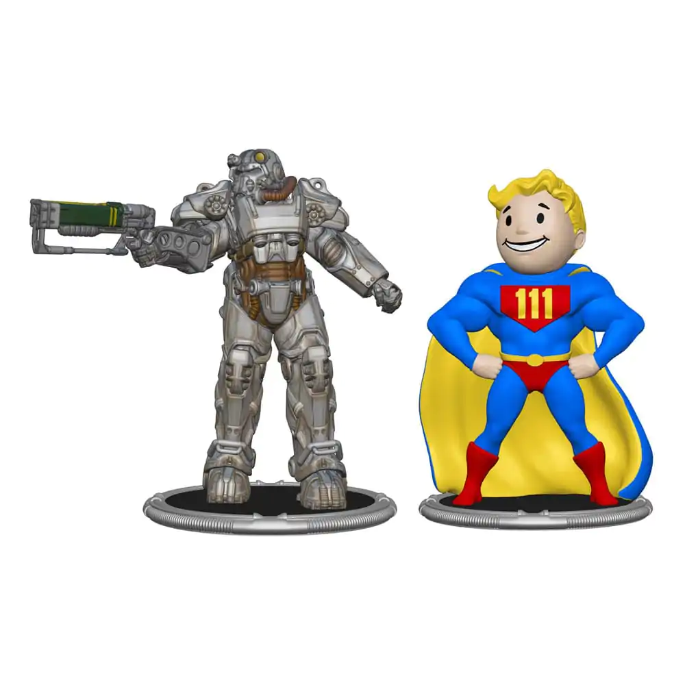 Fallout Mini Figurki 2-Pack Set C T-60 & Vault Boy (Power) 7 cm zdjęcie produktu