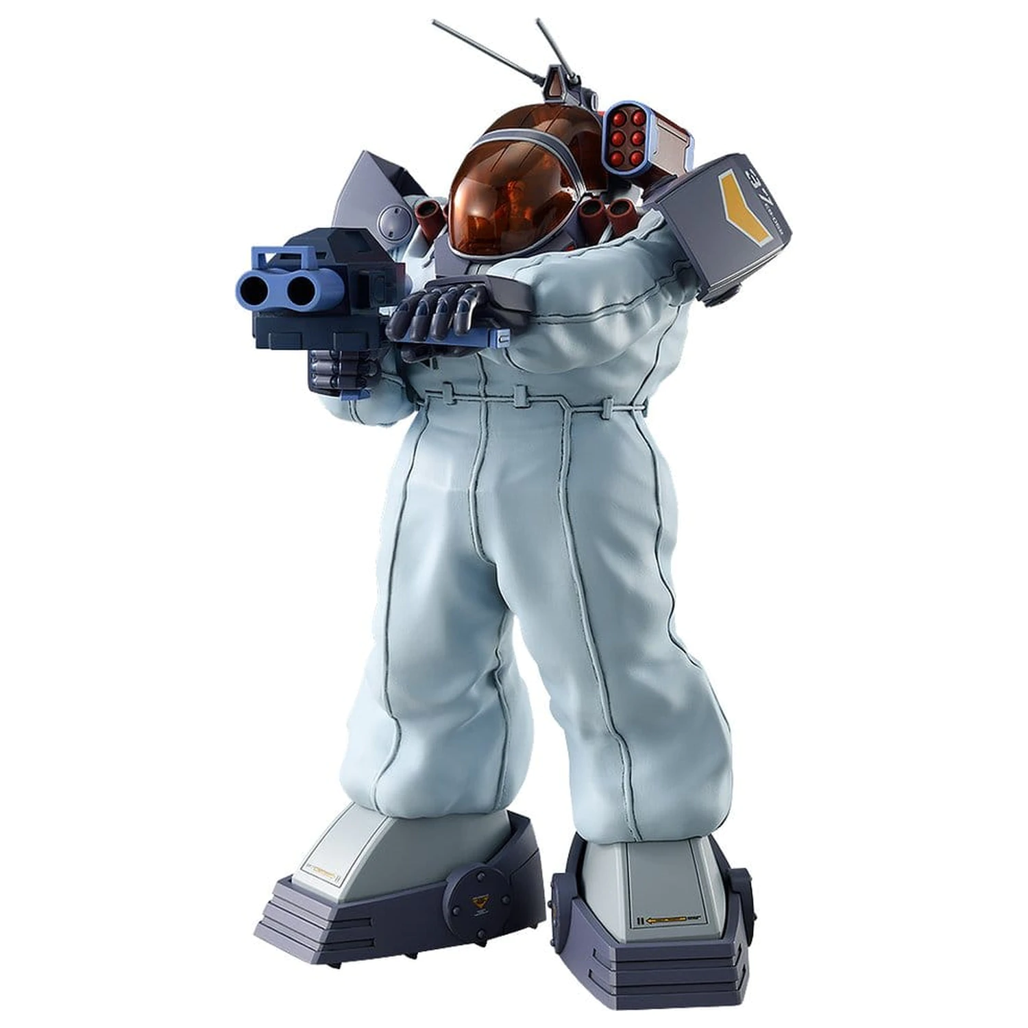 Fang of the Sun Dougram Combat Armors MAX 24 zestaw plastikowy model do składania 1/72 Soltic HT128 Big Foot kamuflaż śnieżny z osłoną przeciwmrozową 17 cm zdjęcie produktu