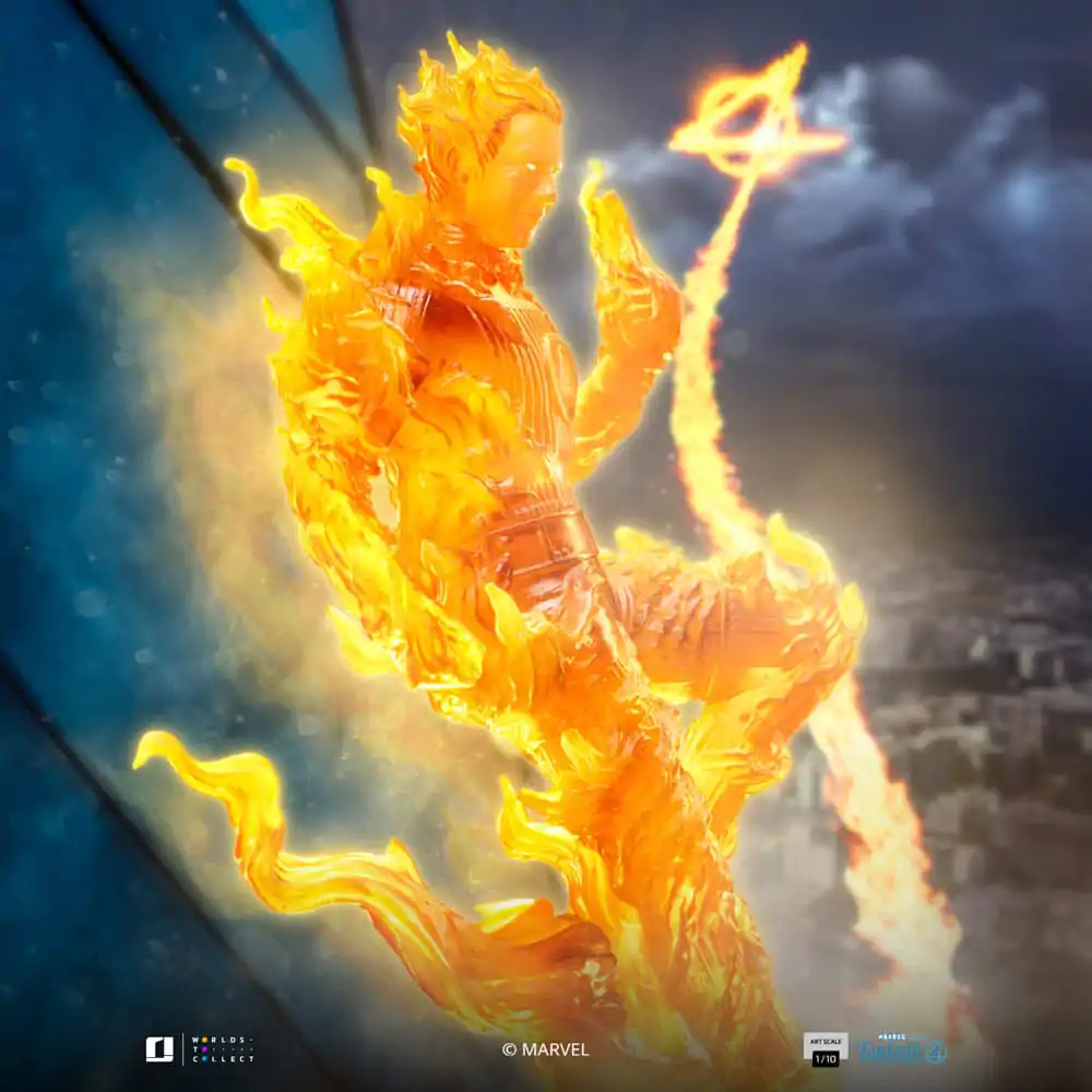 Fantastyczna Czwórka Art Scale Statue 1/10 Human Torch 30 cm zdjęcie produktu