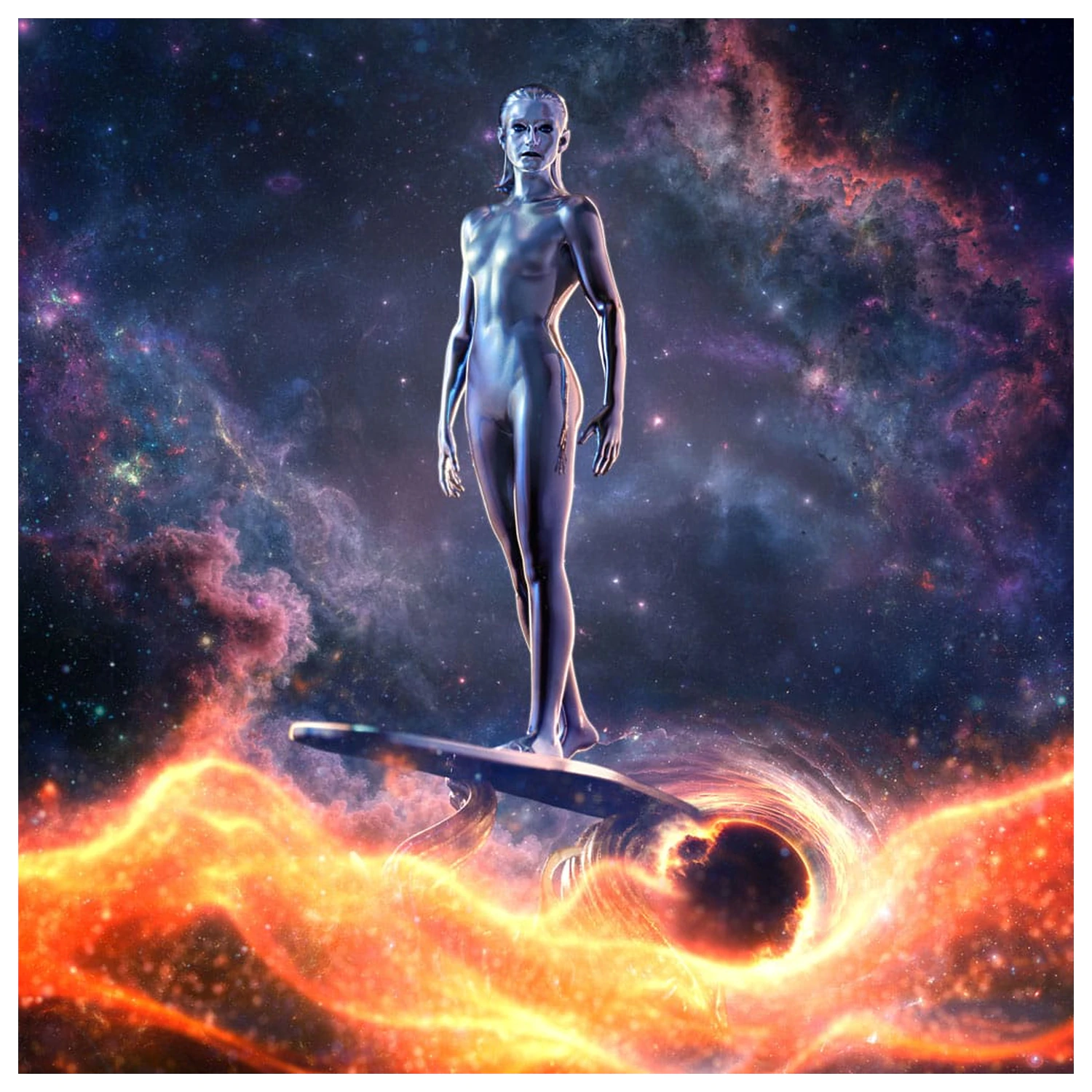 Fantastic Four Art Scale Statue 1/10 Silver Surfer 27 cm zdjęcie produktu