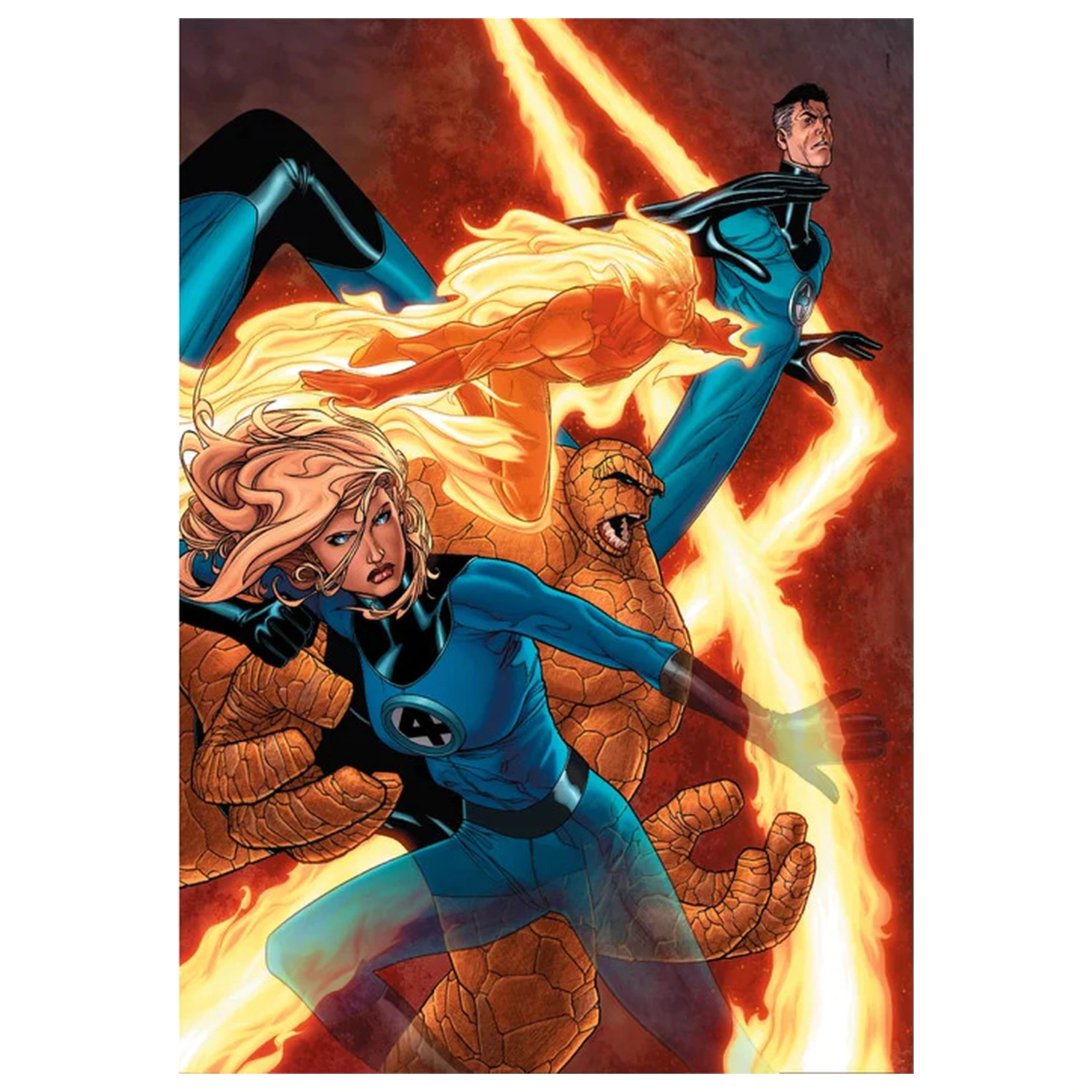 Fantastic Four Flame 500-elementowe Kompaktowe puzzle zdjęcie produktu