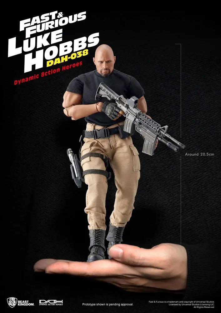 Szybcy i wściekli Dynamic 8ction Heroes Figurka Akcji 1/9 Luke Hobbs 21 cm zdjęcie produktu