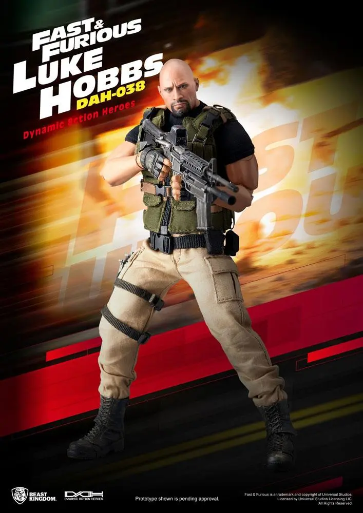 Szybcy i wściekli Dynamic 8ction Heroes Figurka Akcji 1/9 Luke Hobbs 21 cm zdjęcie produktu