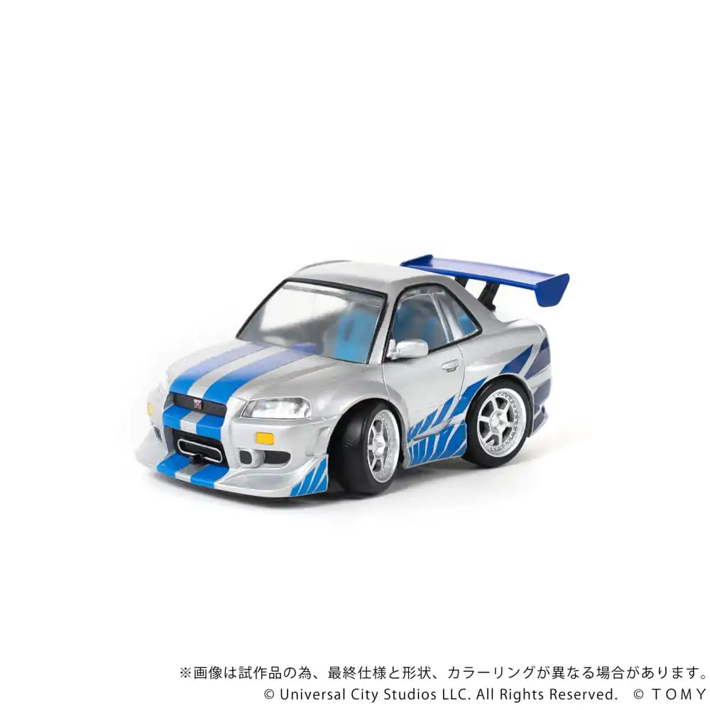 Szybcy i wściekli Q-Village Pojazd z minifigurką Nissan Skyline GT-R (R34) 9 cm zdjęcie produktu