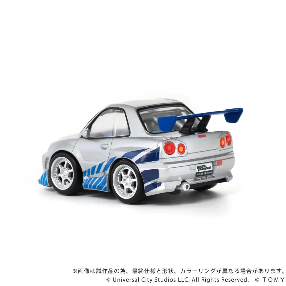 Szybcy i wściekli Q-Village Pojazd z minifigurką Nissan Skyline GT-R (R34) 9 cm zdjęcie produktu
