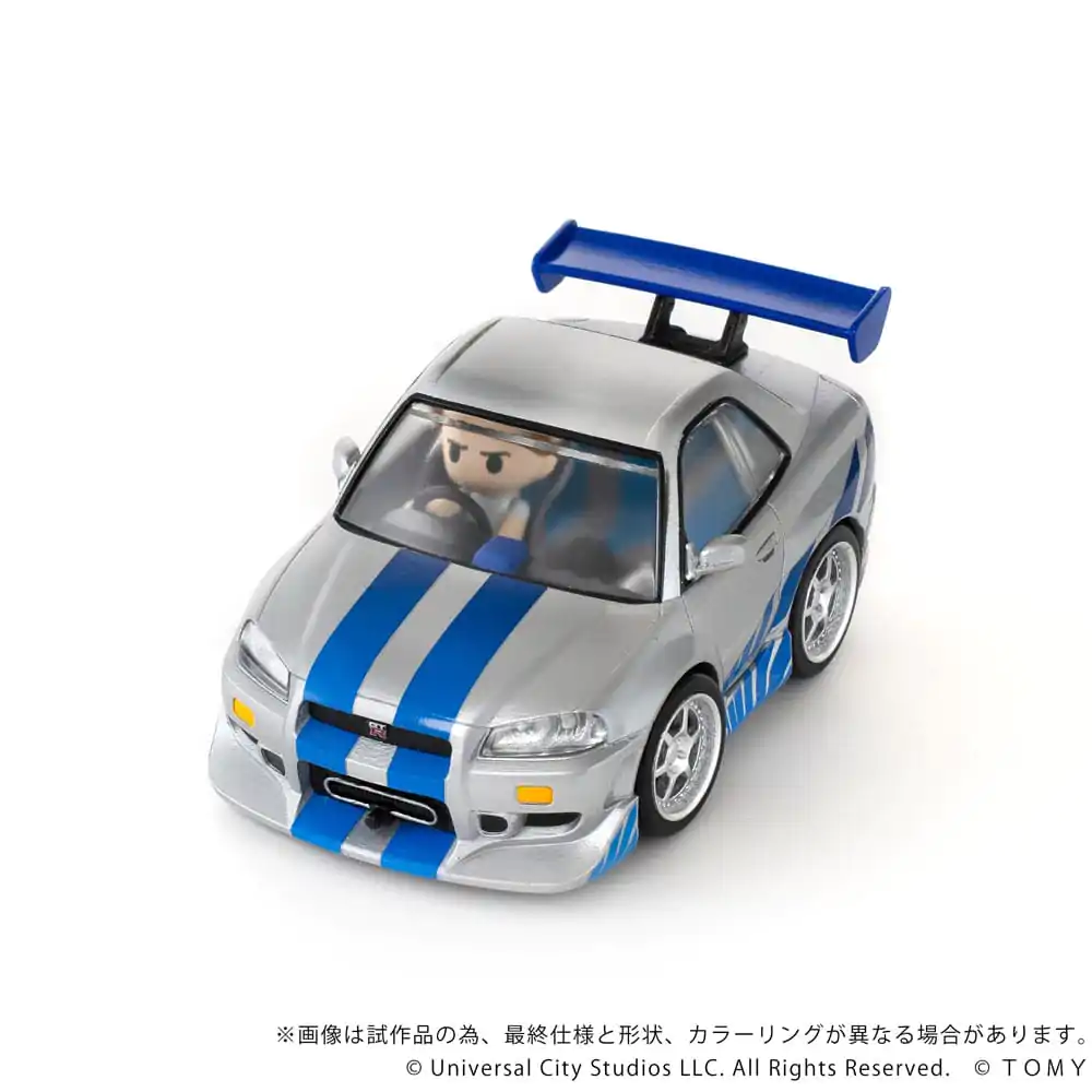 Szybcy i wściekli Q-Village Pojazd z minifigurką Nissan Skyline GT-R (R34) 9 cm zdjęcie produktu