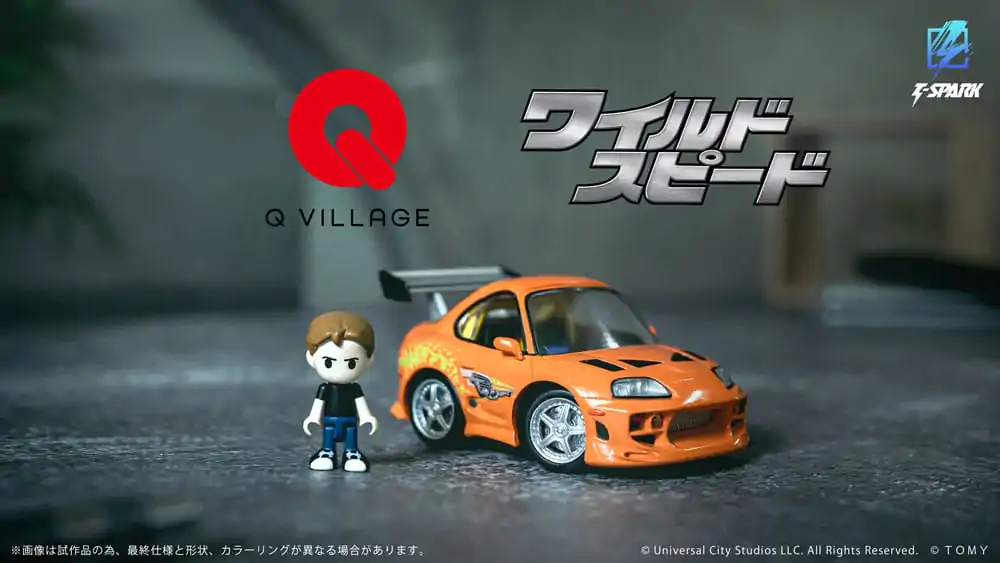 Fast & Furious Q-Village Pojazd z minifigurką Toyota Supra JZA80 9 cm zdjęcie produktu