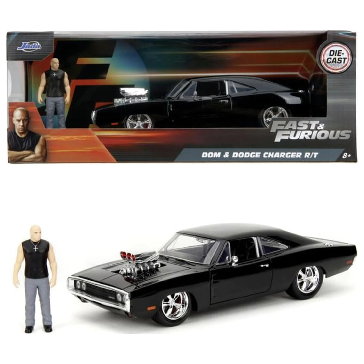 Fast & Furious 1970 Dodge Charger + figurka 1:24 zdjęcie produktu