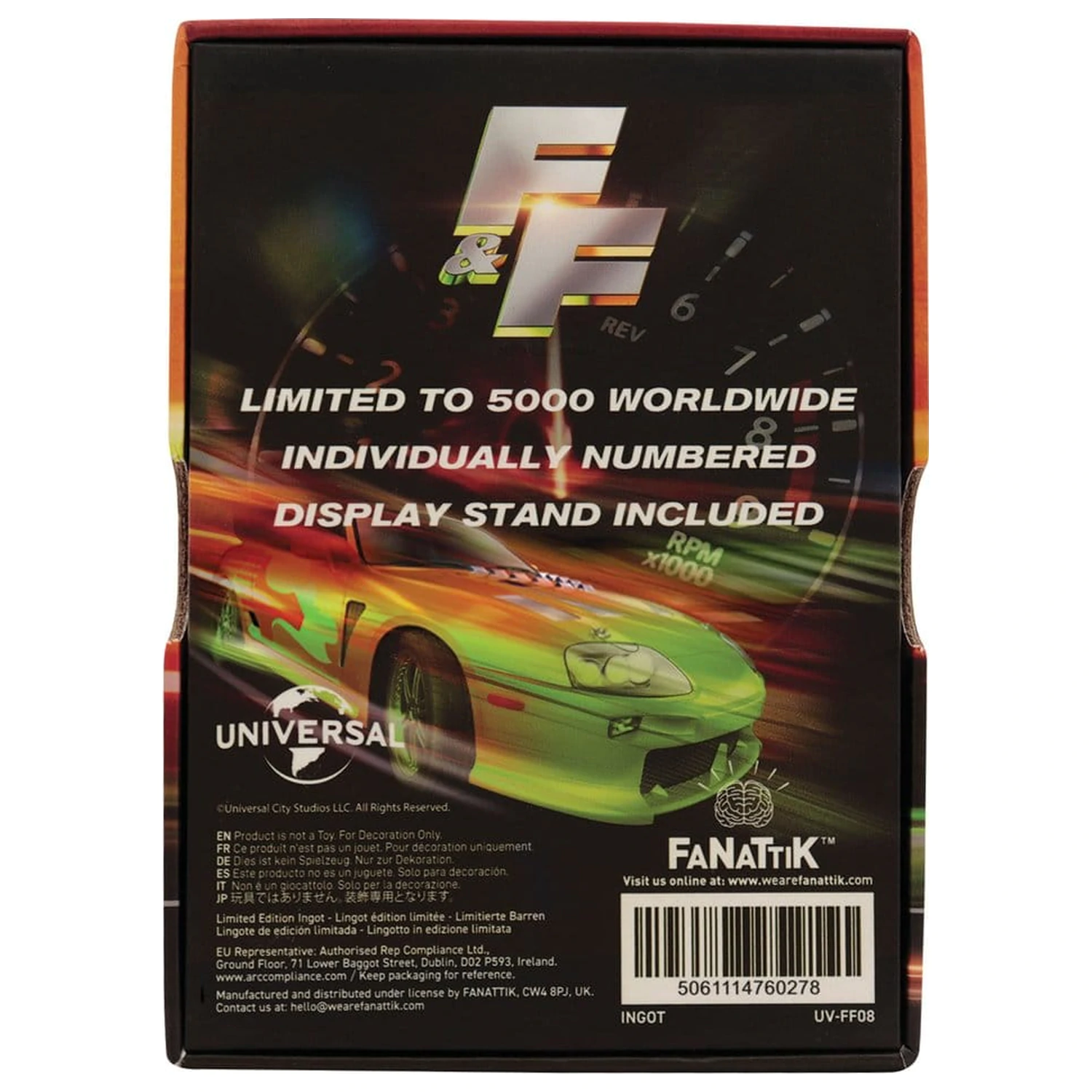 Fast & Furious Sztabka w stylu witrażu Metalowa zdjęcie produktu